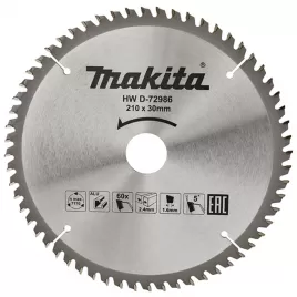 Kotouč pilový hliník TCT 210x2,4x30mm 60Z Makita D-72986